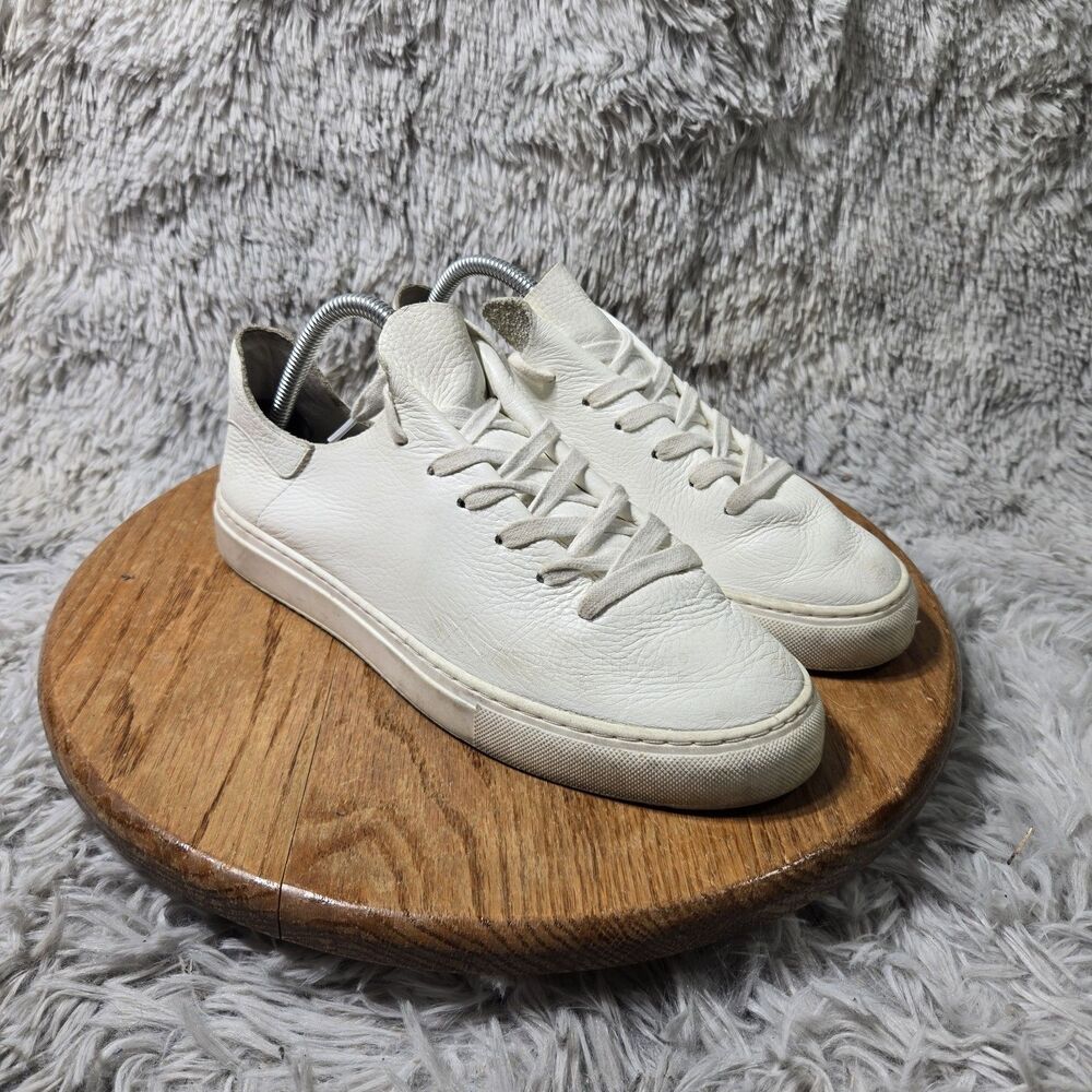 Sam Edelman Shoes Womens 9.5M Poppy Casual Sneakers White Leather Lace Up Low
